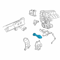 OEM 2005 Pontiac Sunfire Strut, Engine Mount Diagram - 22174912