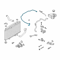 OEM 2019 Ford Fiesta Hose Diagram - D2BZ-8B081-A