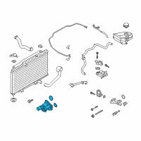 OEM Ford Fiesta Thermostat Unit Diagram - BM5Z-8592-B