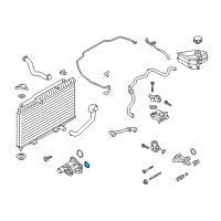 OEM 2014 Ford Escape Thermostat Upper Seal Diagram - BM5Z-8255-A