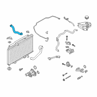 OEM 2016 Ford Fiesta Upper Hose Diagram - C1BZ-8260-A