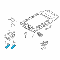 OEM 2018 Kia Soul EV Lens-OVERHEADEAD Console Diagram - 92823B2000