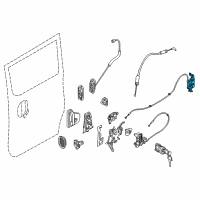 OEM 2017 Chevrolet City Express Latch Diagram - 19318098