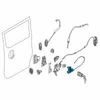 OEM Chevrolet City Express Latch Diagram - 19318281