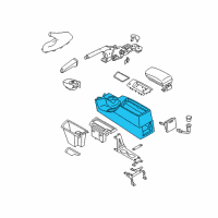 OEM 2007 BMW X3 Centre Console Diagram - 51-16-3-404-787