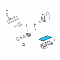 OEM GMC Savana 1500 Rear Main Seal Gasket Diagram - 12612350