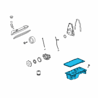 OEM 2006 Pontiac GTO Pan Asm-Oil Diagram - 12599397