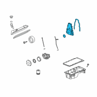 OEM GMC Sierra 1500 HD Classic Front Cover Diagram - 12561243