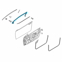 OEM Kia Forte Koup Weatherstrip Assembly-Front Door Opening Diagram - 821501M200