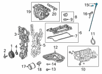 OEM 2020 Toyota Corolla Dipstick Diagram - 15301-F2010