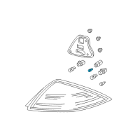 OEM 2005 Honda Accord Bulb (12V 18W) (Koito) Diagram - 33506-SJ6-004