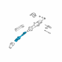 OEM Pontiac Firebird Steering Gear Coupling Shaft Assembly Diagram - 26020775