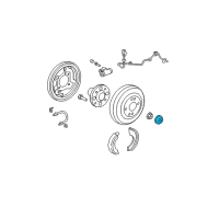 OEM Cap, Hub Unit Diagram - 42326-SLA-000