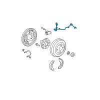 OEM 2007 Honda Fit Sensor Assembly, Left Rear Diagram - 57475-SLN-A01