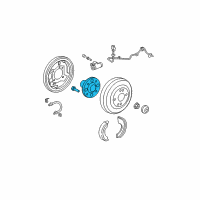 OEM Honda Insight Bearing Assembly, Rear Hub Unit Diagram - 42200-TF0-Z51