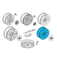 OEM Buick Enclave Wheel, Alloy Diagram - 84014143