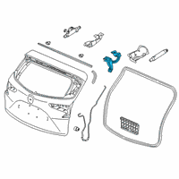 OEM 2021 Acura RDX Hinge Complete R, Tail Gate Diagram - 68210-TJB-A01ZZ