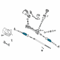 OEM 2020 Kia Sorento Bellows-Steering Gear Box Diagram - 56528C5000