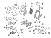 OEM 2022 GMC Sierra 2500 HD Slide Knob Diagram - 90921021