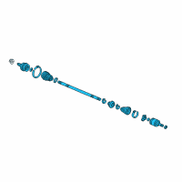 OEM Honda Civic Driveshaft Assembly, Passenger Side Diagram - 44305-S5D-A11