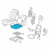 OEM Pontiac Aztek Pad Asm, Driver Seat Cushion Diagram - 88894897