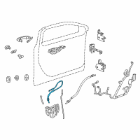 OEM 2017 Cadillac CT6 Lock Cable Diagram - 23319257