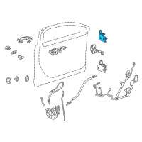 OEM 2017 Cadillac CT6 Upper Hinge Diagram - 22964943