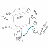 OEM Cadillac CT6 Lock Cable Diagram - 22971515