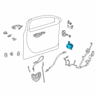 OEM 2019 Cadillac CT6 Upper Hinge Diagram - 22964941