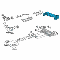 OEM 2017 Chevrolet Camaro Heat Shield Diagram - 84660767