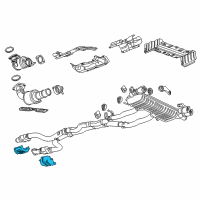 OEM 2016 Chevrolet Corvette Heat Shield Diagram - 23322573