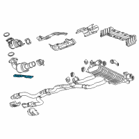 OEM 2022 Chevrolet Camaro Catalytic Converter Brace Diagram - 12702907