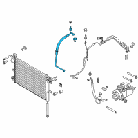 OEM 2014 Ford Explorer AC Line Diagram - BB5Z-19867-E