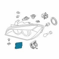 OEM 2020 BMW i8 Front Light Electronics Control Unit Diagram - 63-11-7-492-089