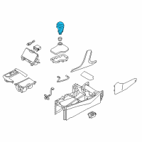 OEM Hyundai Azera Knob Assembly-Gear Shift Lever Diagram - 46720-3Q100-HZ