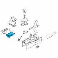 OEM 2013 Hyundai Azera Cup Holder Assembly Diagram - 84670-3V900-VW3