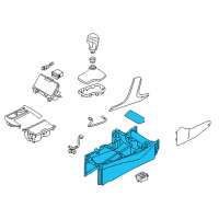 OEM 2015 Hyundai Azera Console Assembly-Front Diagram - 84610-3V900-HZ