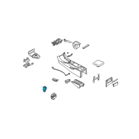 OEM Infiniti Q60 Heat Seat Switch Assembly Diagram - 25500-JJ50C