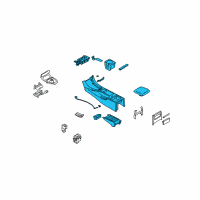 OEM 2015 Infiniti Q60 Console Assembly Center Diagram - 96910-3WK7A