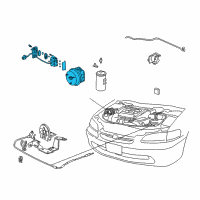 OEM 1998 Honda Accord Actuator Assembly Diagram - 36520-P8C-A01