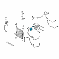 OEM Lexus GX460 Clutch Assembly, Magnet Diagram - 88410-44090