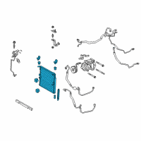 OEM 2022 Lexus GX460 CONDENSER Assembly, Supp Diagram - 884A0-60020