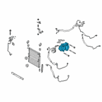 OEM 2021 Lexus GX460 Compressor Assembly Diagram - 88320-6A520