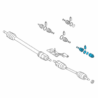 OEM 2016 Hyundai Sonata Joint Kit-Front Axle Differential Side RH Diagram - 49582-C2260