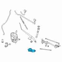 OEM 2011 Nissan Quest Motor Assy-Windshield Wiper Diagram - 28810-1JA0A