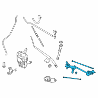 OEM 2016 Nissan Quest Link Assy-Wiper Diagram - 28840-1JB0A