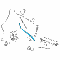 OEM Nissan Quest Windshield Wiper Arm Assembly Diagram - 28881-1JA0B