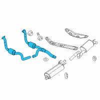 OEM 2009 Dodge Durango Converter-Exhaust Diagram - 68029473AB