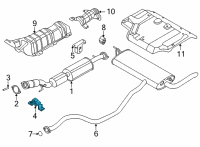 OEM Nissan Sentra Mounting-Exhaust, Rubber Diagram - 20651-6LA1A