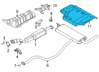 OEM Nissan Sentra Heat Insulator-Trunk Floor Diagram - 74772-6LH0A